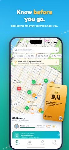 Throne Score: Bathroom Finder Screenshot 1 of 9