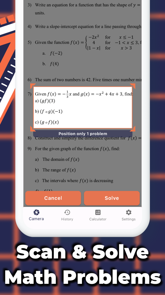 #4. Math Solver: Math Tutor (iOS) Ved: Tensortech Apps