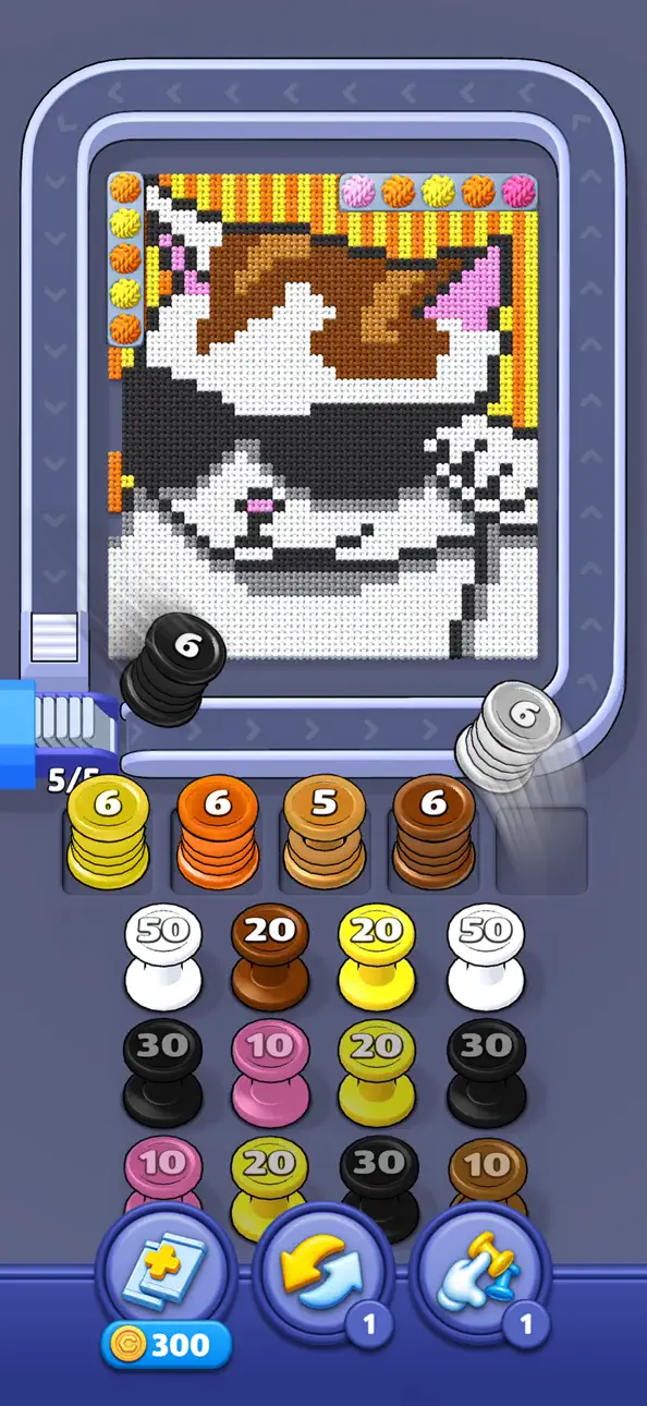 Yarn Loop: Knit Puzzle iOS Mod IPA screenshot 2 - iOS game interface
