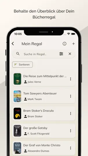 Screenshot von Book Tracker: Mein Bücherregal auf dem iPhone 7