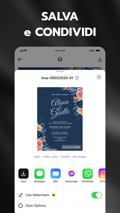 Inviti Digitali a Feste - Inva iPhone screenshot 9