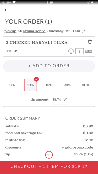Aroma Restaurants Screenshot