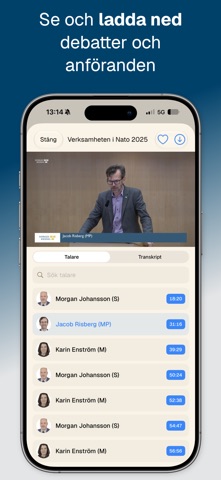 Riksdagsinsyn iPhone screenshot 8