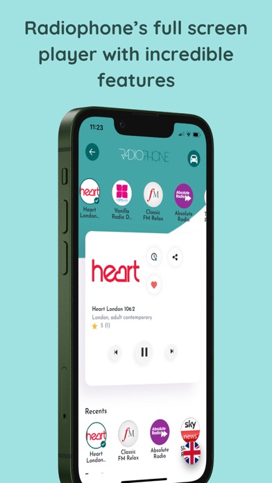 RadioPhone: Live Radio Station iPhone screenshot 5 - Music app