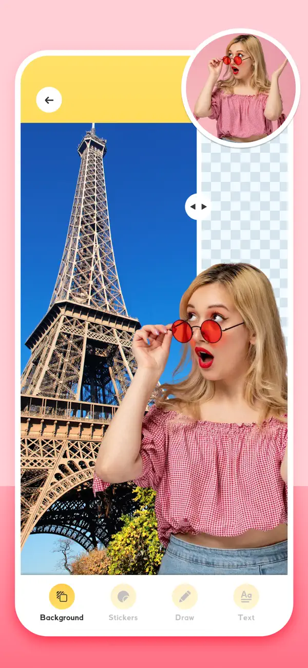 Screenshot #2 pour Couper la pâte - effacer fond
