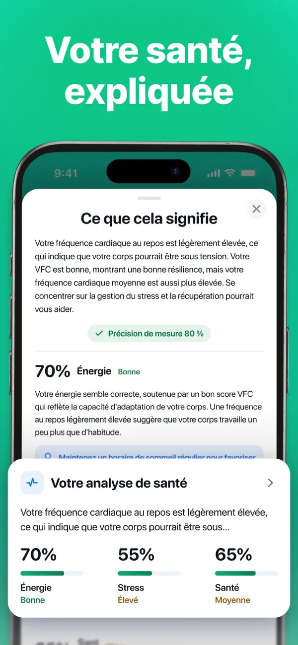 Screenshot #1 pour Rythme Cardiaque & Température