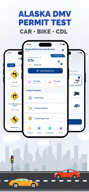 AK DMV Permit Practice Test screenshot 1