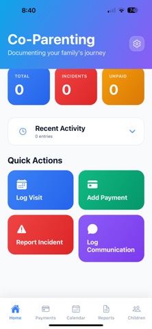CoParent Tracker screenshot