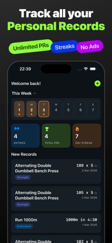 Workout Tracker - PR King Screenshot 1 of 5