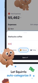 Squirrlo - Budget Planner screenshot