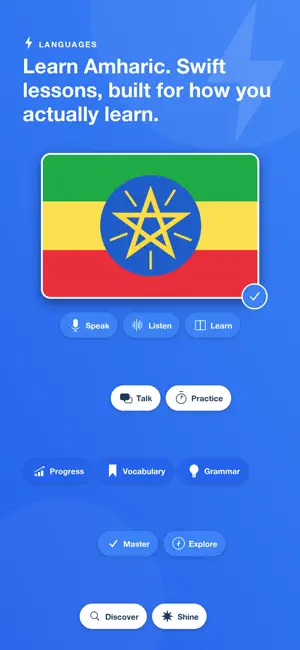 Learn Amharic - SwiftLingo screenshot 1