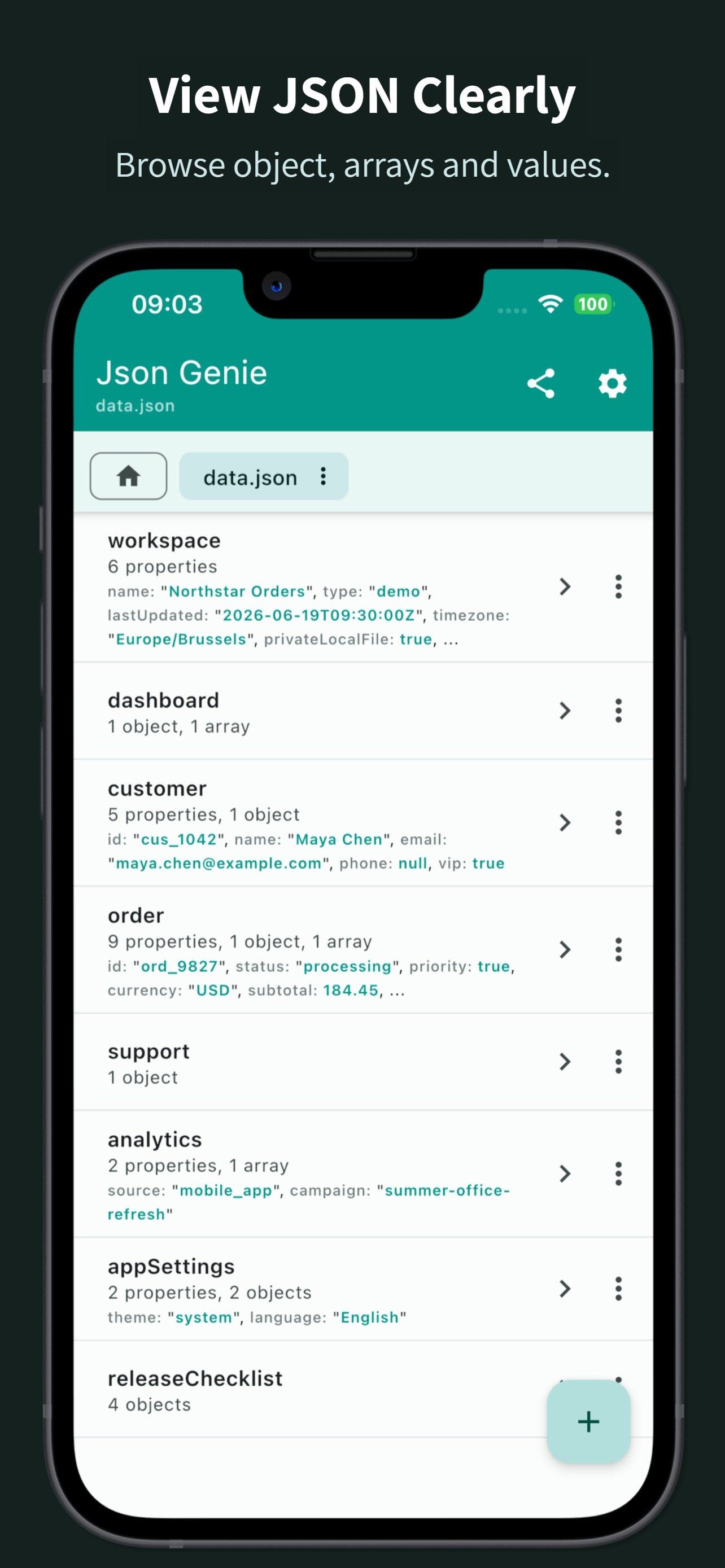 Json Genie: JSON Editor/Viewer screenshot 4