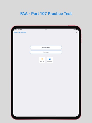 FAA - Part 107 Practice Test iPad screenshot