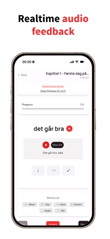NorskFlashcards A1 to B2 screenshot