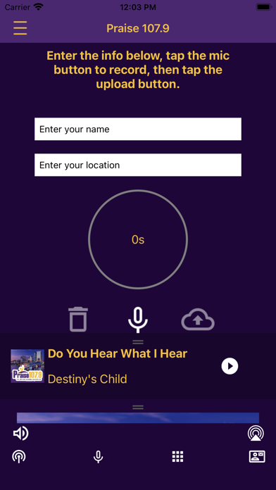 Praise 107.9 iPhone screenshot 4 - Entertainment app