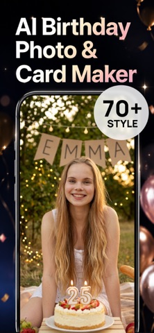 Birthday Cards AI - BirthdAI iPhone screenshot