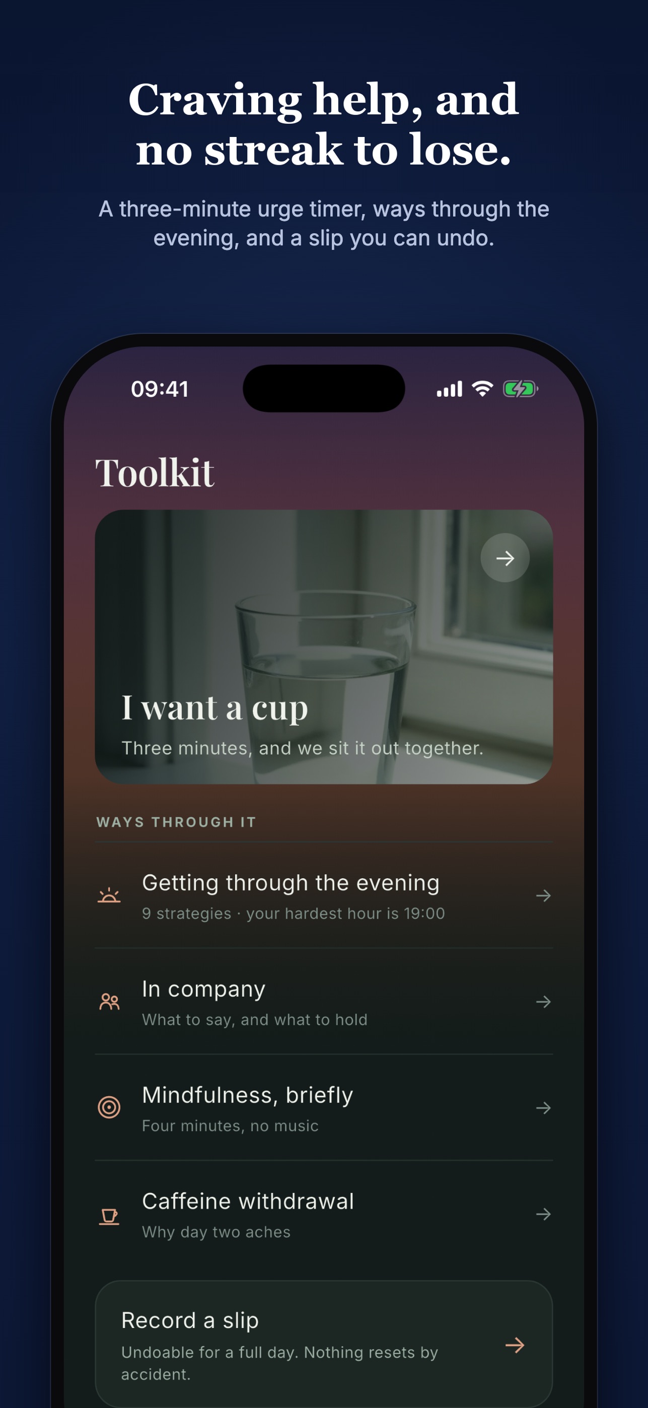 Screenshot 5 of Sobrio: Quit Caffeine Ledger