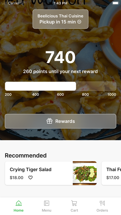 Beelicious Thai Cuisine Screenshot