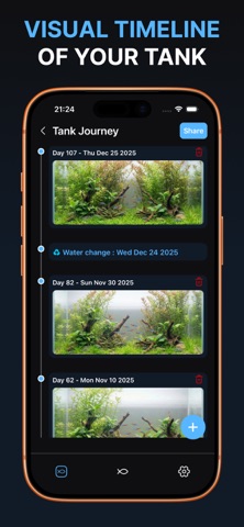 Aquarium Tank Tracker: AquaLog iPhone screenshot