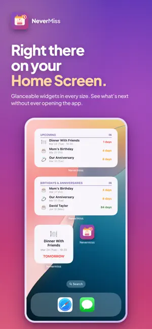 NeverMiss: Birthday Tracker screenshot 4