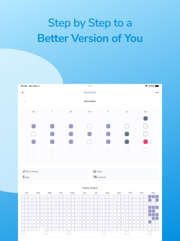 Daily Habit Tracker - Habitier iPad screenshot
