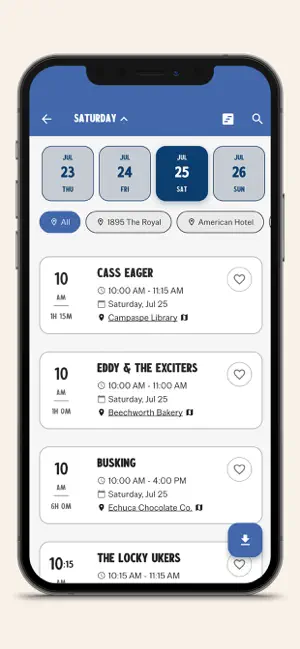 Echuca Moama Winter Blues Fest iPhone screenshot 2