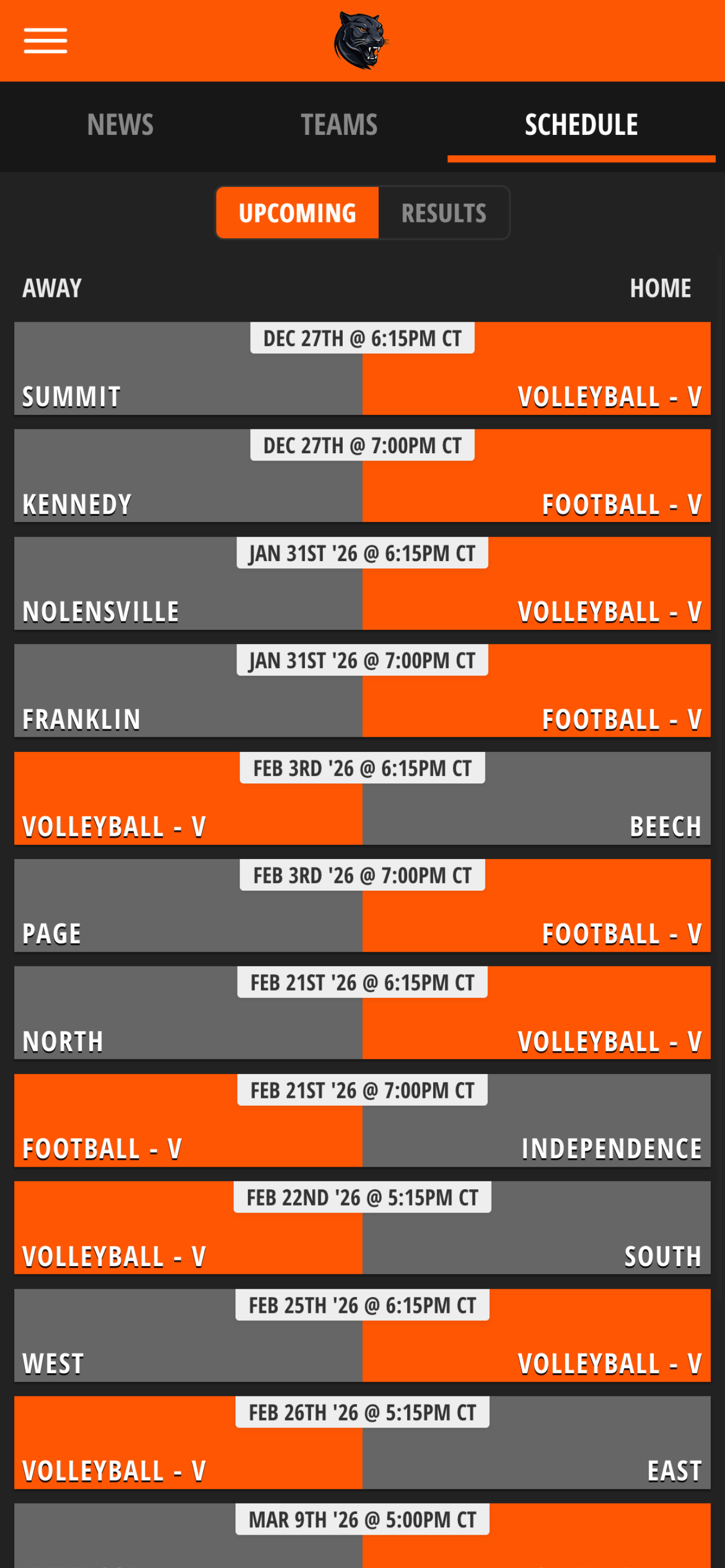 Orange High Athletics