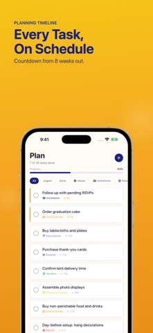 Graduation Party Planner - Cap iPhone screenshot