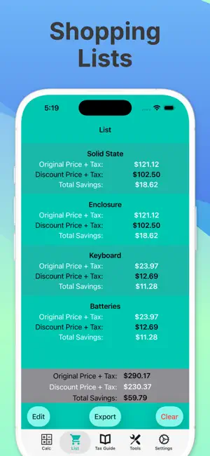 Discount Calculator Sales Tax screenshot 3