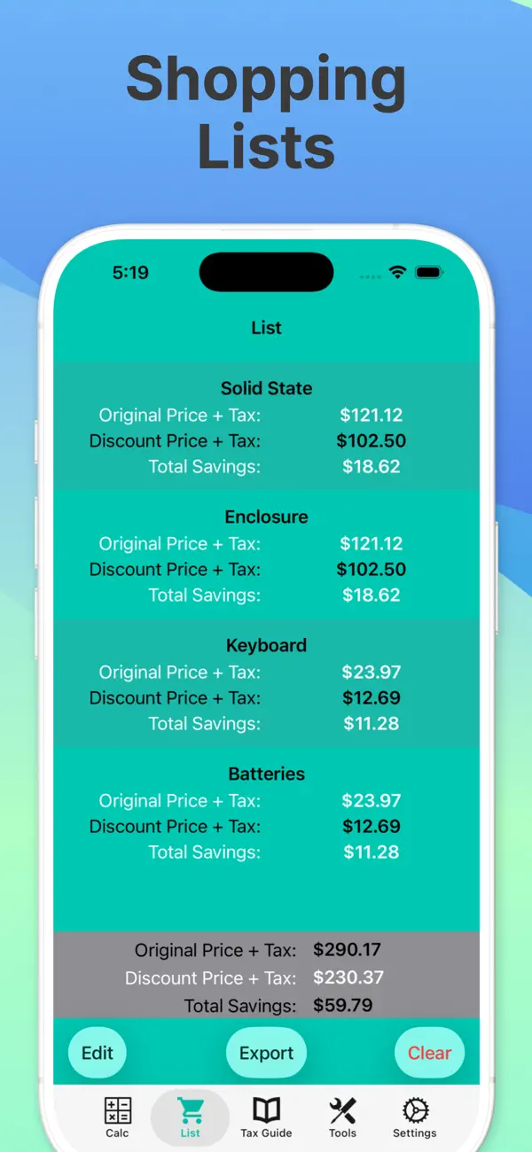 Screenshot #3 pour Discount Calculator Saver Calc