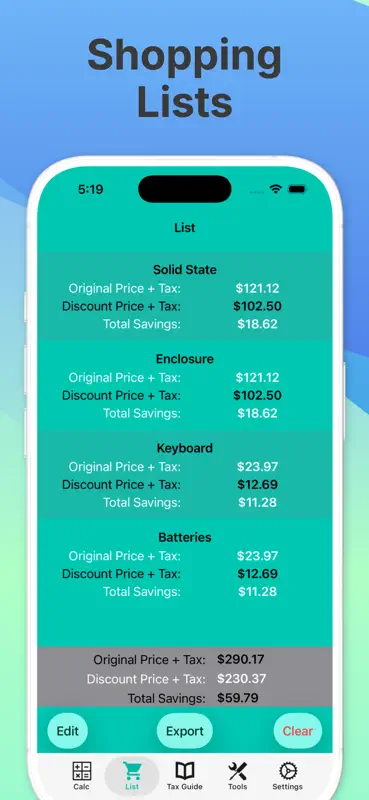 Discount Calculator Sales Tax screenshot 3 of 7