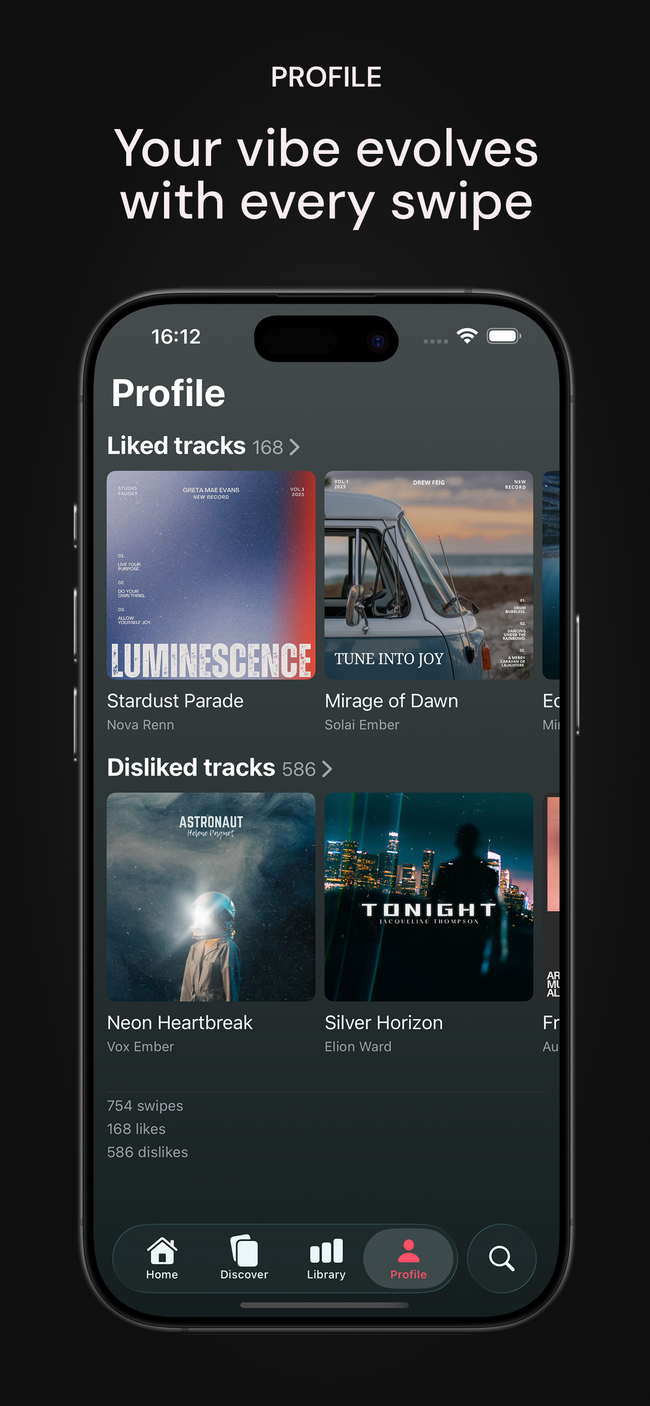 Audo: Swipe To Discover Music screenshot 5