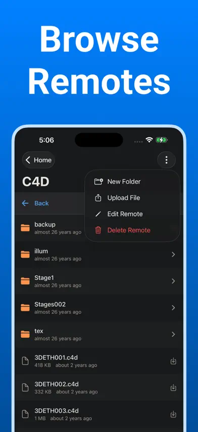 Rclone UI screenshot 4
