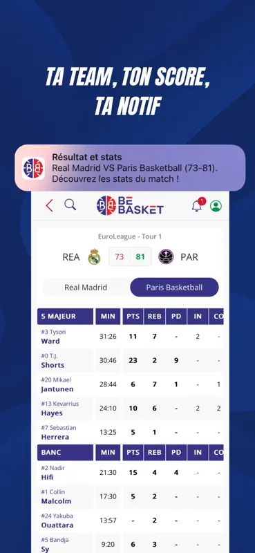 BeBasket.fr screenshot 4 of 6