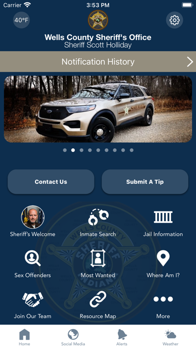 Wells County Sheriff IN Screenshot