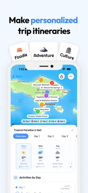 Itinerary Planner - Wanderjoy screenshot 1