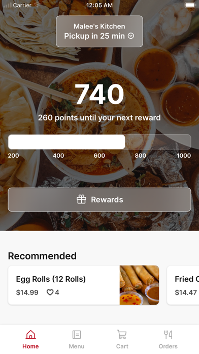 Malee's Kitchen iPhone screenshot 1 - Food & Drink app