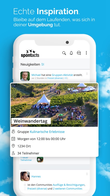 Spontacts Aktivitäten & Events