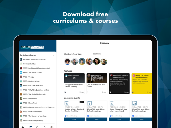 Faith Life Connect iPad screenshot 2 - Social Networking app