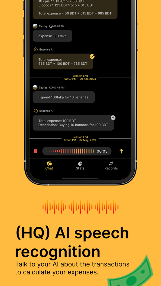 #5. Expense AI Budget Tracker (iOS) Podle: Amon Chowdhury