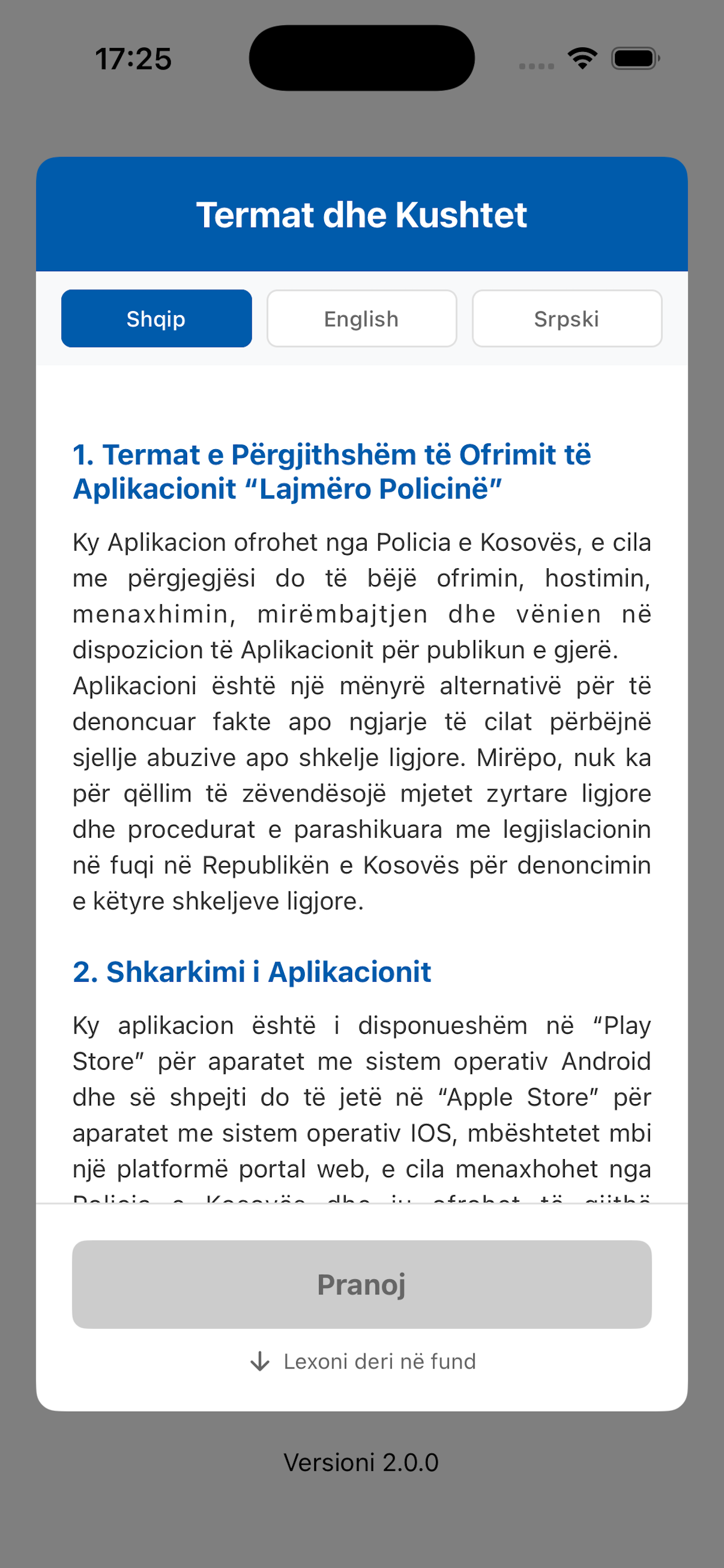 Lajmero Policine (app)