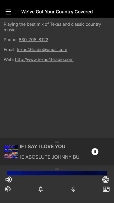 Texas 46 Radio Screenshot