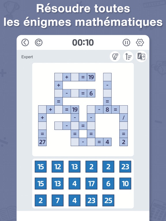 Screenshot #4 pour Aged Crossmath - jeu de puzzle