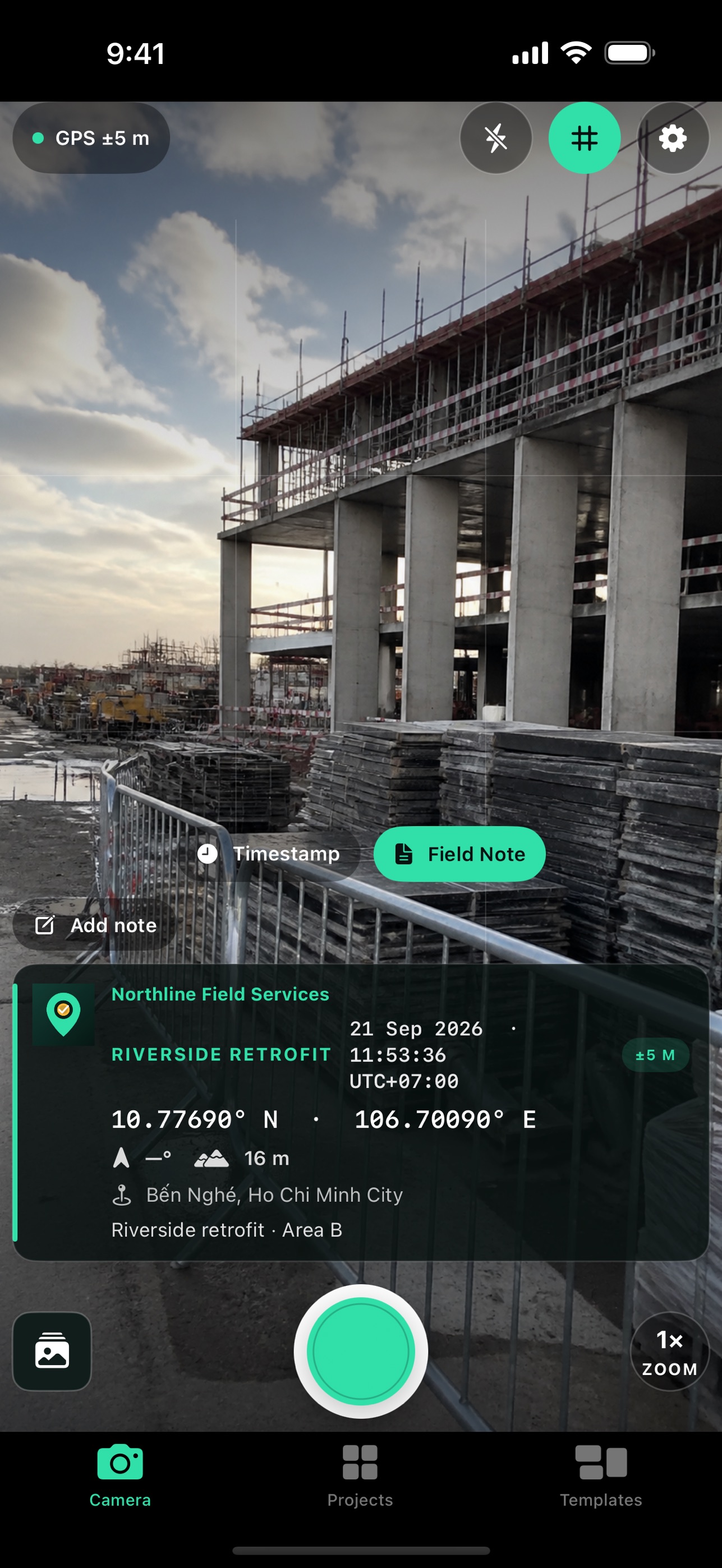 Screenshot 1 of FieldStamp – GPS Field Camera