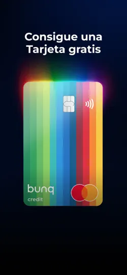 Captura de pantalla de Bunq en iPhone 5