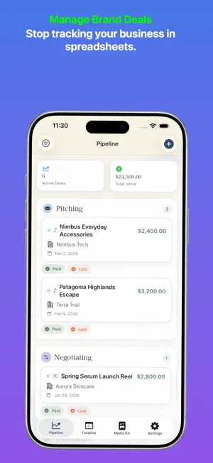 Kura: Creator & Brand Deals screenshot 2