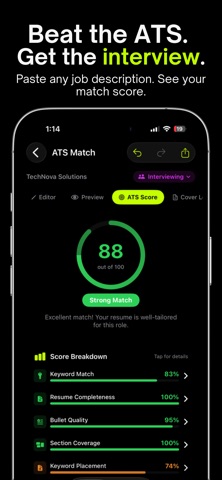 AI Resume Builder: Sealed iPhone screenshot