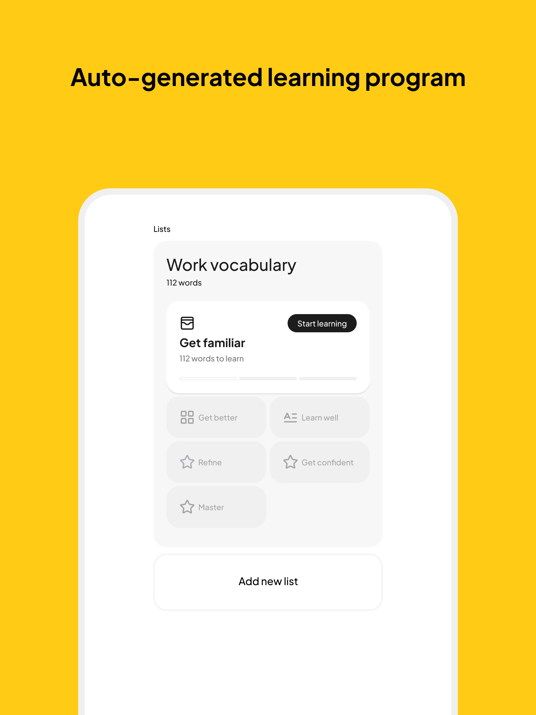 Woor. English vocabulary