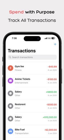 Budget & Spending Tracker screenshot