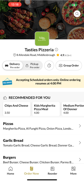Tasties Pizzeria Screenshot 3 of 5